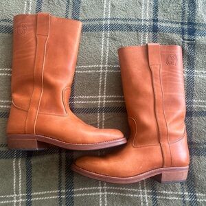 La Botte Gardiane pull on, tan leather boots size 40.5